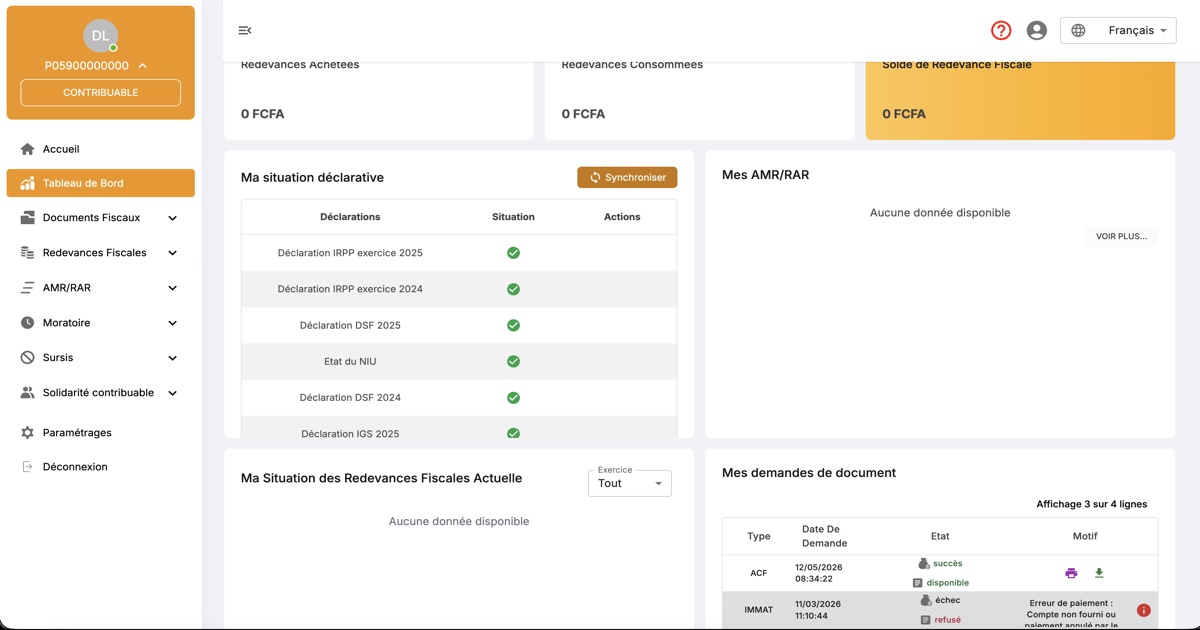 Fichier National des Contribuables du Cameroun en 2026 : consulter, télécharger PDF, vérifier un NIU