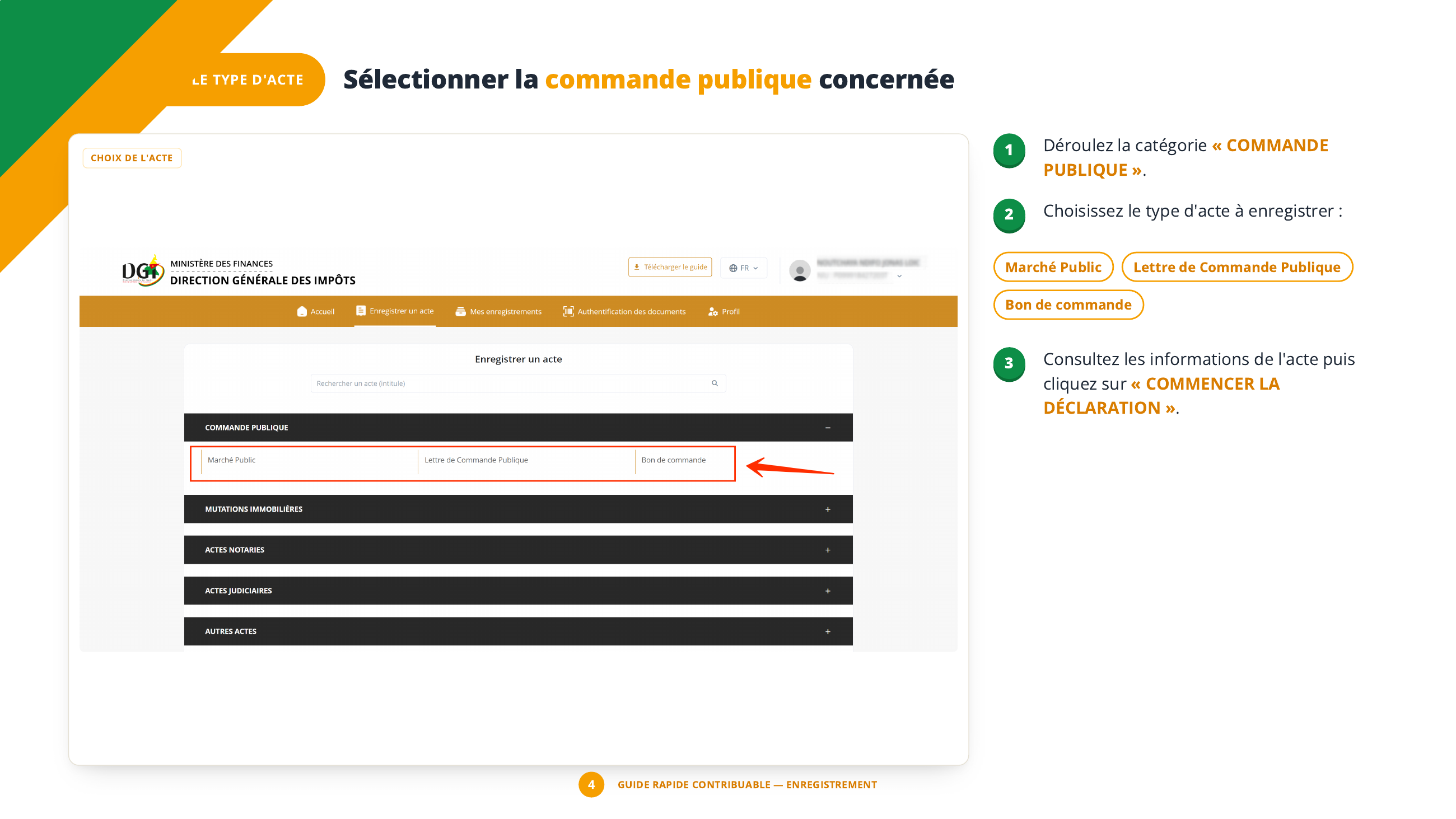 Choix du type d